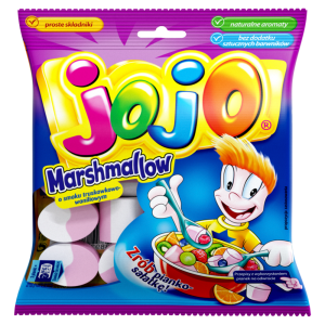 Jojo Marshmallow Pianki o smaku truskawkowo-waniliowym 86 g