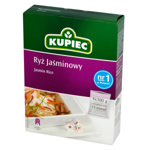 Kupiec Ryż jaśminowy 400 g (4 torebki)