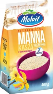 Melvit kasza manna o smaku waniliowym 400g