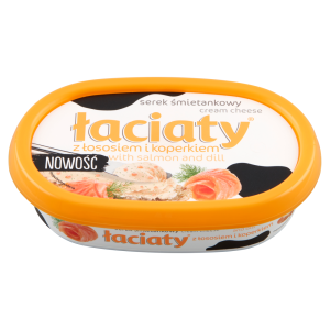   Łaciaty Serek śmietankowy z łososiem i koperkiem 135 g