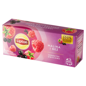 Lipton Herbatka owocowa malina i bez 32 g (20 torebek)
