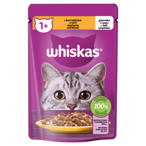 Whiskas 1+ lat Karma pełnoporcjowa z kurczakiem w galaretce 85g