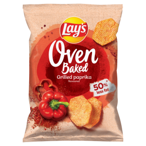 Lay's Oven Baked o smaku grillowanej papryki 110 g - Pieczone chipsy ziemniaczane