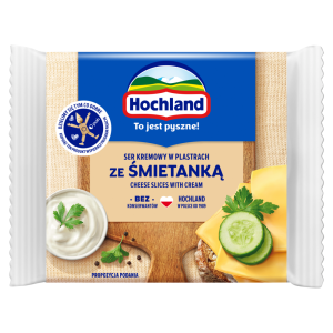   Hochland Ser kremowy w plastrach ze śmietanką 130 g