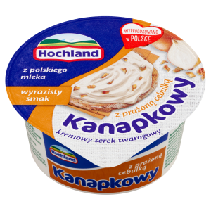 Hochland Kanapkowy kremowy serek twarogowy z prażoną cebulką 130 g