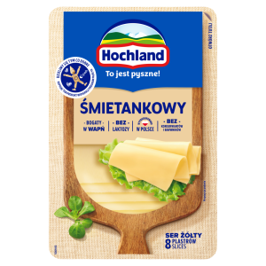   Hochland Ser żółty śmietankowy w plastrach 135 g