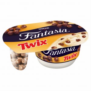 Fantasia Jogurt karmelowy z mieszanką Twix 120 g