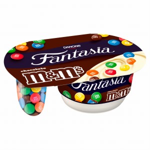 Fantasia Jogurt o smaku waniliowym z drażetkami M&M's 120 g