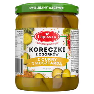 Urbanek Koreczki z ogórków z curry i musztardą 500 g