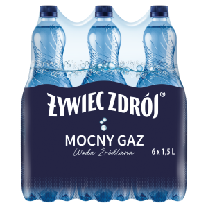 ZYWIEC ZDROJ MOCNY GAZ 6*1,5L