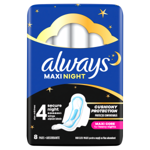 Always Classic Night Podpaski ze skrzydełkami, 8 sztuk