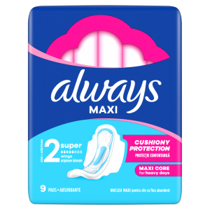 Always Classic Long Podpaski ze skrzydełkami, 9 sztuk