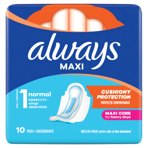 Always Classic Sensitive Normal Podpaski ze skrzydełkami, 10 sztuk