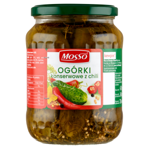 Mosso Ogórki konserwowe z chili 670 g