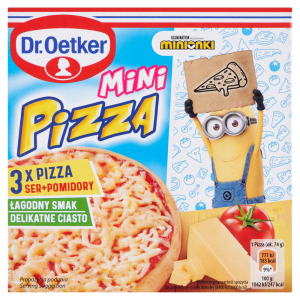     Dr. Oetker Mini pizza ser + pomidory 255 g (3 sztuki)