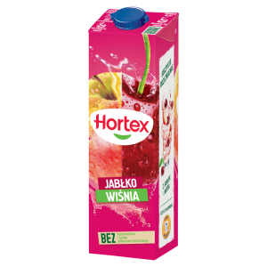 Hortex Napój jabłko wiśnia 1 l Karton