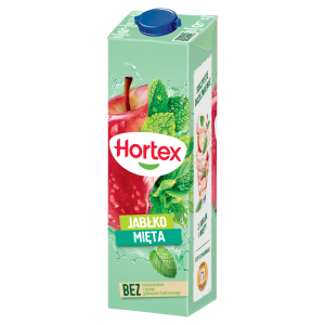 Hortex Napój jabłko mięta 1 l Karton
