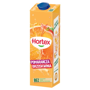 Hortex Napój pomarańcza brzoskwinia 1 l Karton