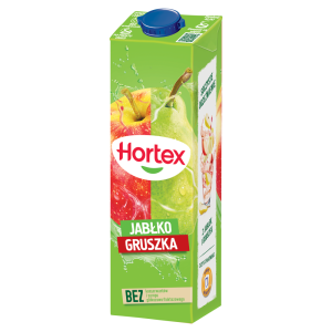 Hortex Napój jabłko gruszka 1 l Karton
