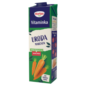 Hortex Vitaminka Sok marchewka 1 l Karton