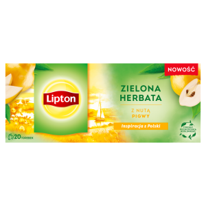 LIPTON ZIELONA HERBATA Z NUTA PIGWY 20SZT.