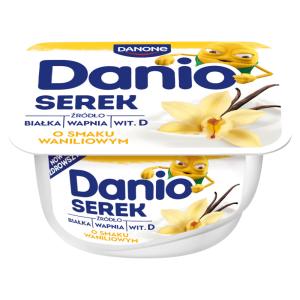   Danone Danio Serek homogenizowany o smaku waniliowym 130 g