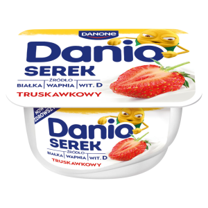   Danone Danio Serek homogenizowany truskawkowy 130 g