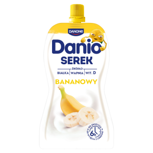   Danio Serek homogenizowany bananowy 120 g tubka
