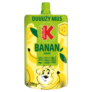 KUBUS MUS JABLKO BANAN 200G TYMBARK