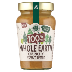 WHOLE EARTH CRUNCHY PEANUT BUTTER 340G FELIX