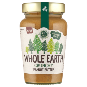 WHOLE EARTH CRUNCHY PEANUT BUTTER 340G FELIX