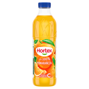 SOK 100% POMARANCZA 1L BUTELKA HORTEX 