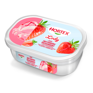 LODY SMIETANKOWO-TRUSKAWKOWE 900ML HORTEX