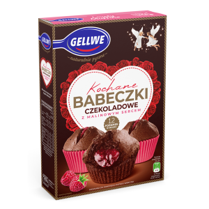 BABECZKI CZEKOLADOWE Z MALINOWYM SERCEM 311G GELLWE