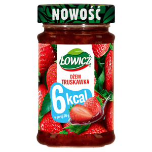 DŻEM TRUSKAWKOWY 6 KCAL 200G ŁOWICZ