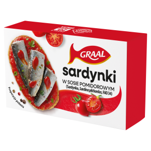 SARDYNKI W SOSIE POMIDOROWYM 125G GRAAL