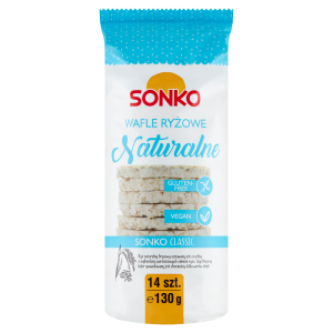 Sonko Classic Wafle ryżowe naturalne 130 g 