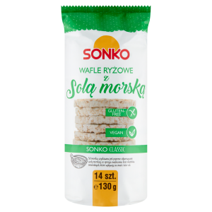 Sonko Classic Wafle ryżowe z solą morską 130 g