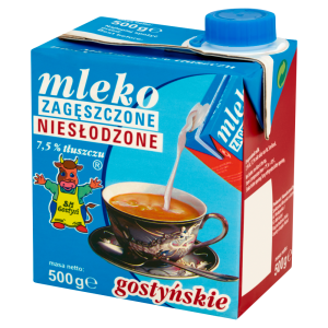   SM Gostyń Mleko gostyńskie zagęszczone niesłodzone 7,5% 500 g