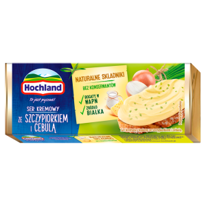   Hochland Ser kremowy ze szczypiorkiem i cebulą 90 g