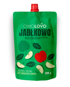 Owolovo Mus jabłkowo - mus owocowy   200 g