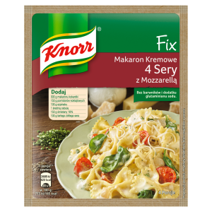 Knorr Fix Makaron kremowe 4 sery z mozzarellą 45 g