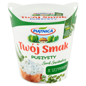   Piątnica Twój smak serek puszysty śmietankowy ze szczypiorkiem 150 g