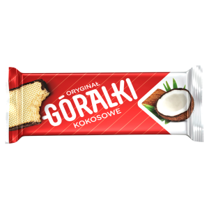 Góralki kokosowe Wafelki z kremowym nadzieniem w polewie kakaowej 45 g