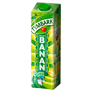 Tymbark Owoce Świata Napój wieloowocowy zielony banan 1 l Karton