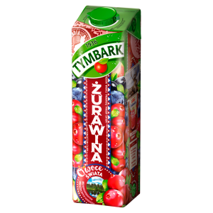 Tymbark Owoce Świata Napój wieloowocowy żurawina 1 l Karton