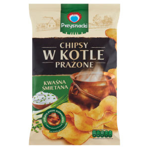 Przysnacki Chipsy w kotle prażone kwaśna śmietana 125 g