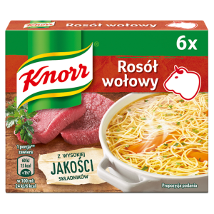 Knorr Rosół bulion wołowy 60 g (6 x 10 g)
