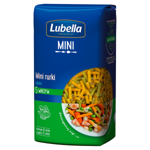 Lubella Makaron mini rurki 5 warzyw tubini 400 g