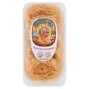 Mediterranea Makaron jajeczny 102 wstążka wąska 250 g